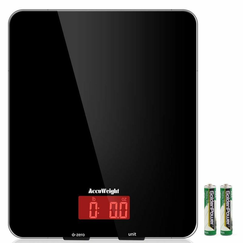 【送料無料】デジタルキッチンスケールガラス計量器ブラック黒SmartWeighDigitalFood&KitchenScale,SleekGlassPlatform,Black