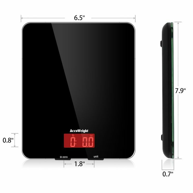 【送料無料】デジタルキッチンスケールガラス計量器ブラック黒SmartWeighDigitalFood&KitchenScale,SleekGlassPlatform,Black