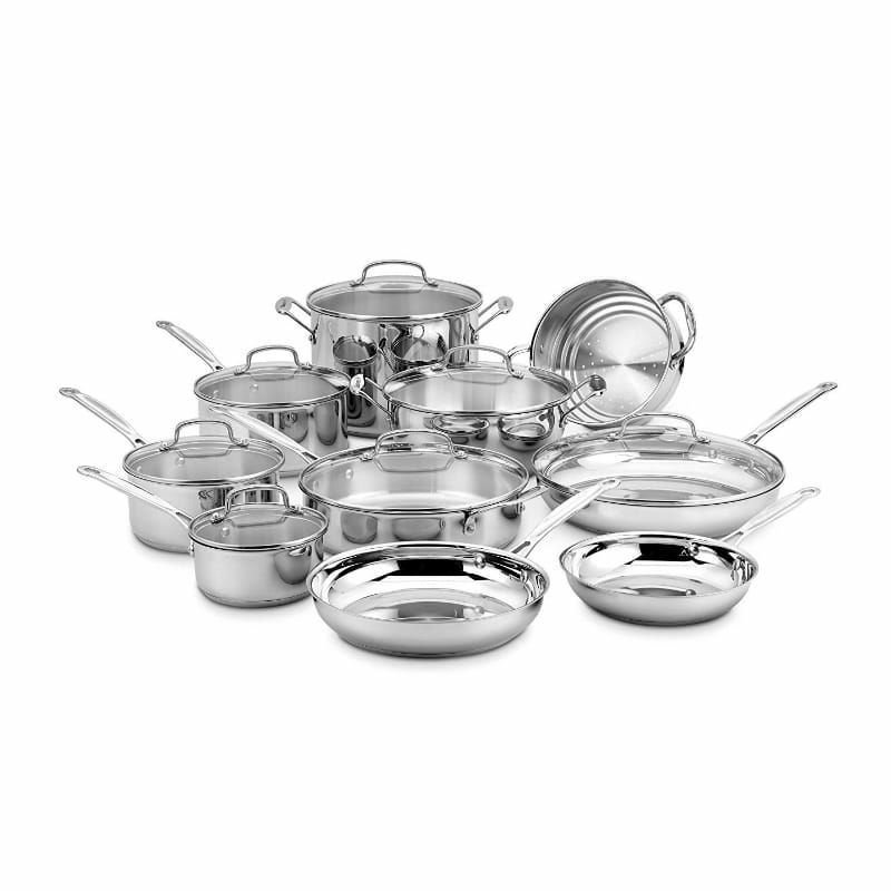 【送料無料】クイジナートステンレスフライパン鍋17点セットCuisinart77-17Chef'sClassicStainless17-PieceCookwareSet【smtb-k】【kb】【YDKG-k】