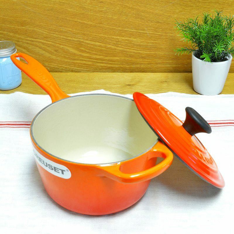 【送料無料】ルクルーゼクックウェア鍋フライパン3点セットオレンジLeCreuset5-PieceEssentialCastIronCookwareSet【RCP】