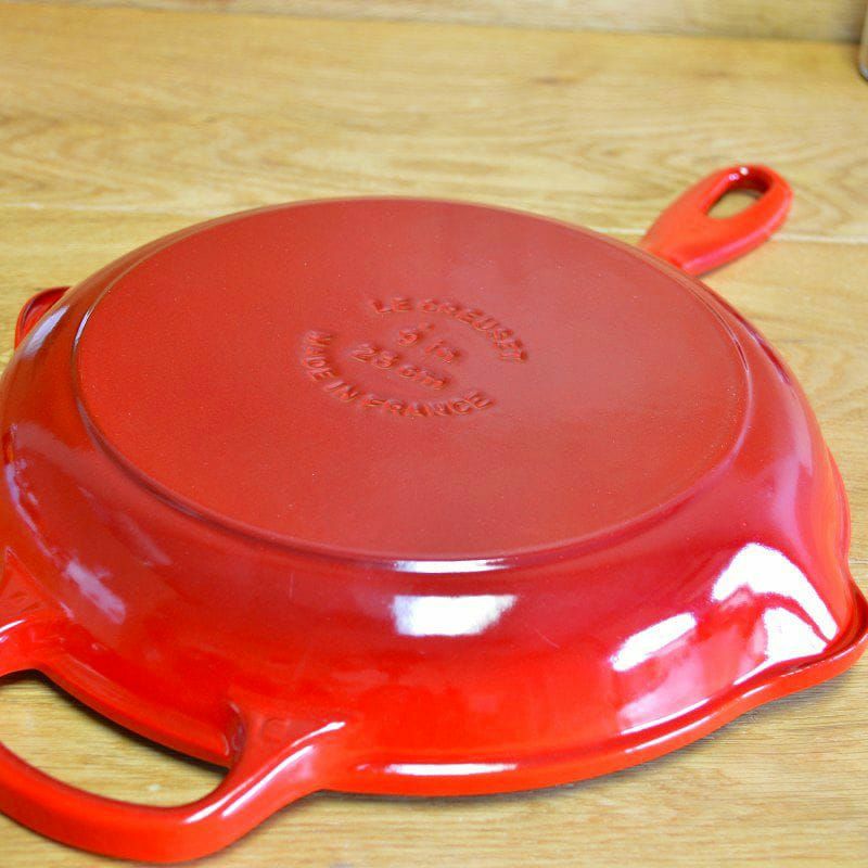 【送料無料】ルクルーゼクックウェア鍋フライパン3点セットチェリーレッドLeCreuset5-PieceEssentialCastIronCookwareSetCherry【smtb-k】【kb】【RCP】