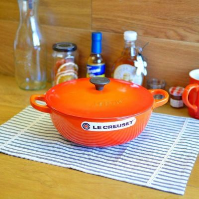 ルクルゼ ルクルーゼ ル・クルーゼ スープポット マルミット オレンジ 直径22cm 2.6L<br> Le Creuset 2-3/4-Quart Soup Pot, Flame