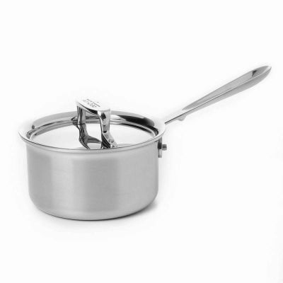 オールクラッド ステンレス鍋 約0.9L 蓋付深底鍋 All-Clad Stainless Steel 1-Quart Sauce Pan with Lid 4201