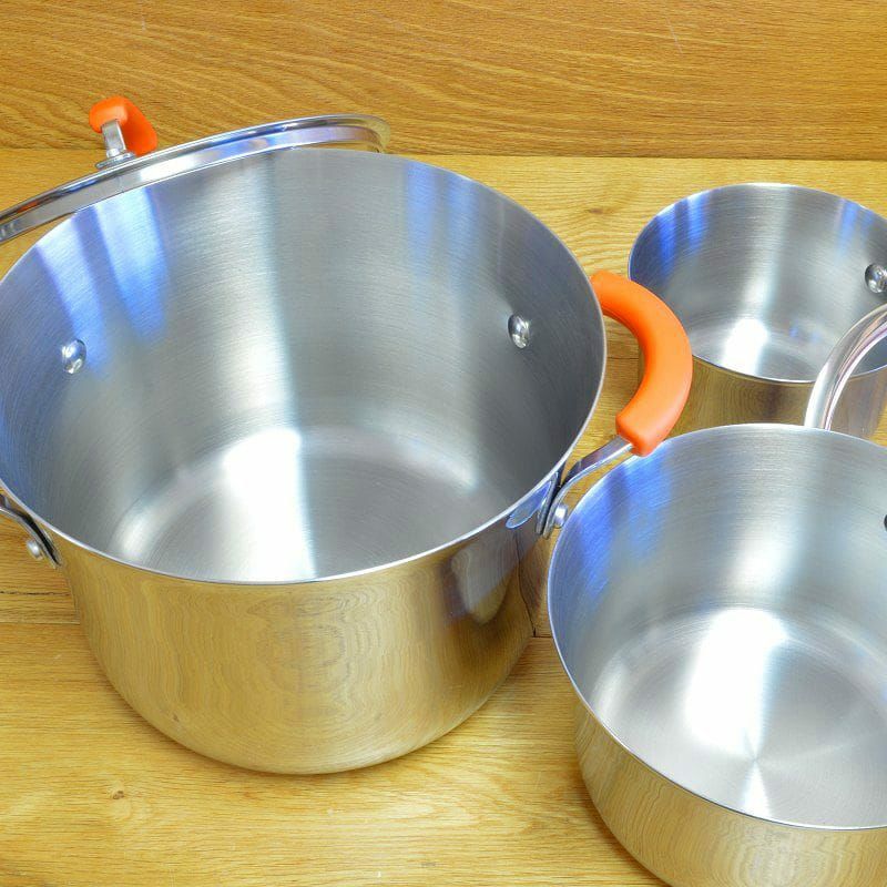 【送料無料】レイチェルレイステンレススチール10ピース調理器具セット(鍋、フライパン)、オレンジRachaelRayStainlessSteel10-PieceCookwareSetOrange【smtb-k】【kb】