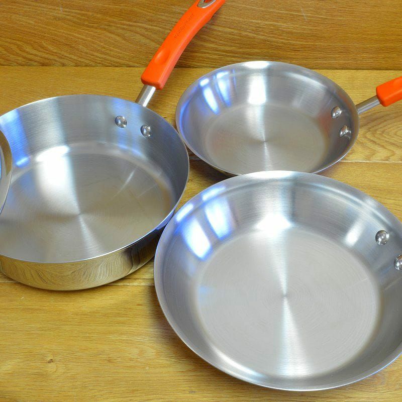 【送料無料】レイチェルレイステンレススチール10ピース調理器具セット(鍋、フライパン)、オレンジRachaelRayStainlessSteel10-PieceCookwareSetOrange【smtb-k】【kb】