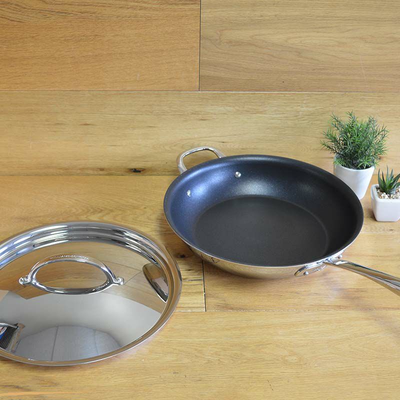 ウイリアムズソノマテフロン加工フッ素加工フライパン直径30ｃｍWilliams-SonomaThermo-CladStainless-SteelNonstickCoveredFryPan