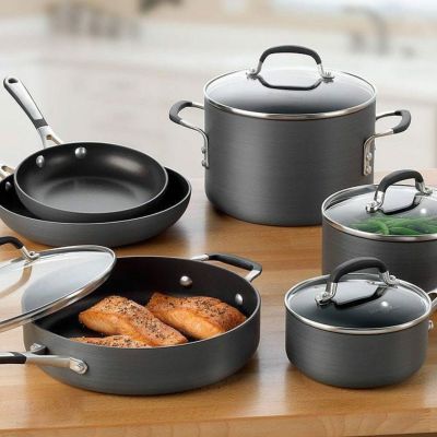 カルファロン クックウェアー 鍋 7点セット PFOAフリー Calphalon Contemporary Nonstick Cookware Set 1775824