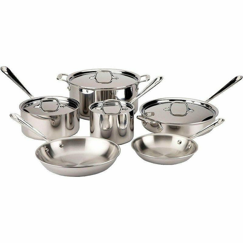 オールクラッドステンレス鍋10点セットAll-Clad501853StainlessSteel10-PieceCookwareSet【smtb-k】【kb】【RCP】【ホワイトデー】【景品】【新生活】