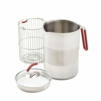 アスパラガス ポット 12カップ 2.8L 蒸し器バスケット付 Kuhn Rikon 4200 12-Cup 4th Burner Pot
