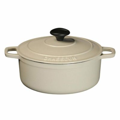 シャスール ラウンド ダッチオーブン 2.36L マットメレンゲ Chasseur 2-1/2-Quart Matte Meringue Round Dutch Oven