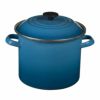 【送料無料】ルクルーゼストックポット両手鍋LeCreusetEnamel-On-SteelCoveredStockpot,16-Quart,Flame