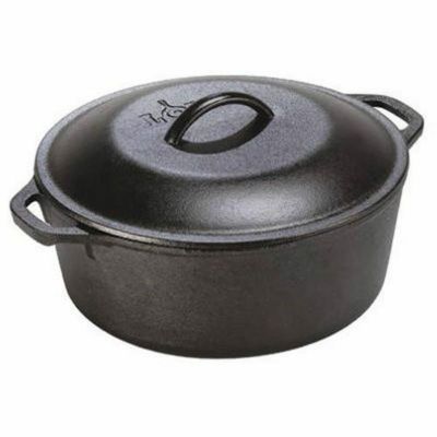 Lodge L8CF3 Cast Iron Covered Chicken Fryer Pre-Seasoned 3-Quart Black