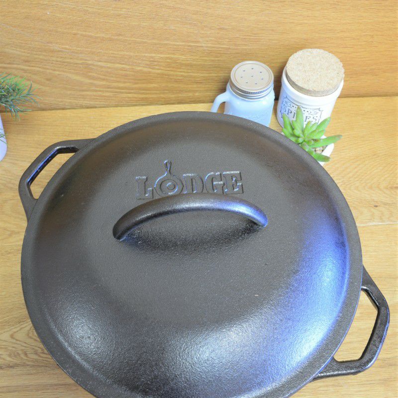 ロッジキャストアイアンクックウェア両手鍋ダッチオーブン1.9L4.7L6.6LLodgeL8DOL3CastIronDutchOvenwithDualHandles,Pre-Seasoned,5-Quart5-Quart7-Quart