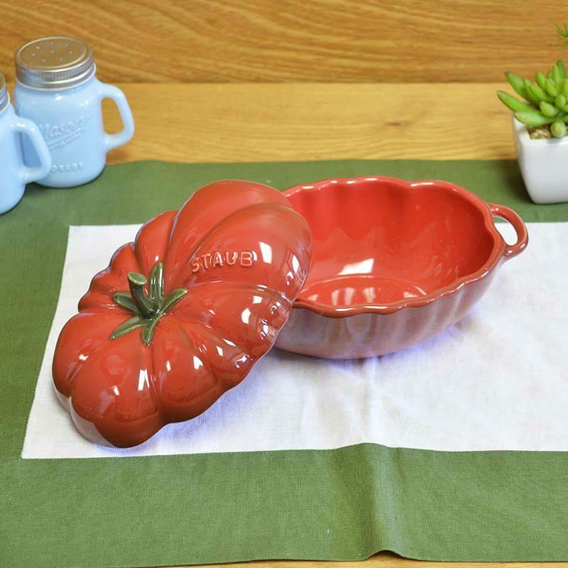 ストウブココットトマトStaubCeramic16-ozPetiteTomatoCocotte