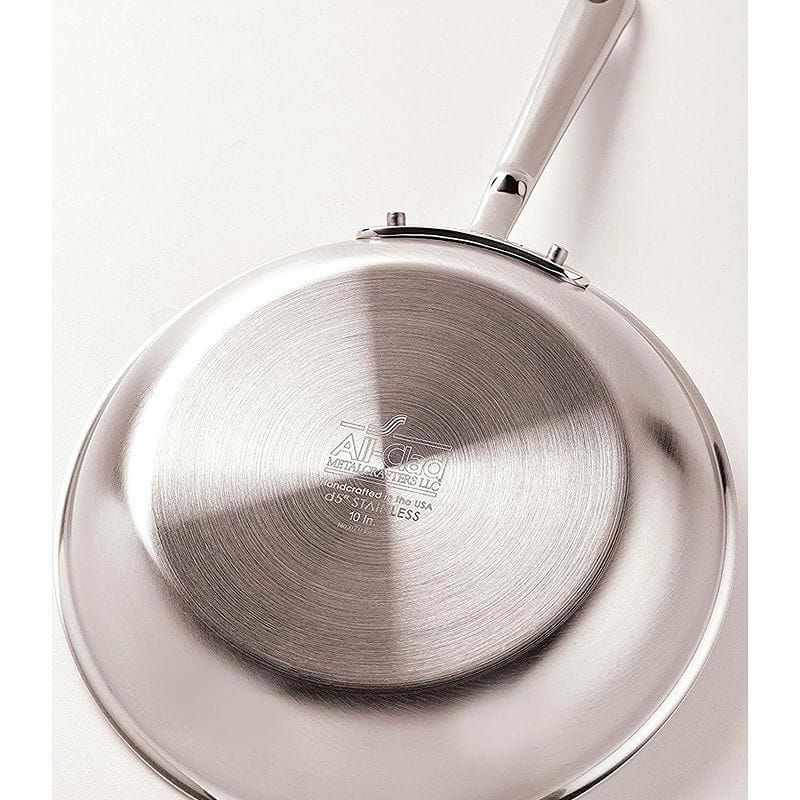 オールクラッドステンレスフライパン鍋5点セットAll-CladBD005705D5Brushed18/10StainlessSteel5-PlyBondedDishwasherSafeCookwareSet,5-Piece,Silver