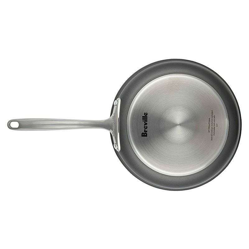 ブレビルノンスティックフライパン鍋10点セットBreville10PieceThermalProHard-AnodizedNonstickCookwareSet,Large,Gray