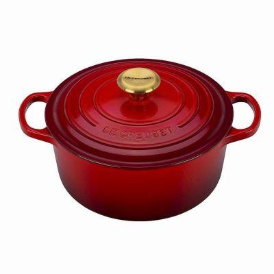 ルクルーゼ シグニチャー ダッチオーブン ココット Le Creuset LS2501 Enameled Cast Iron Signature Round Dutch Oven
