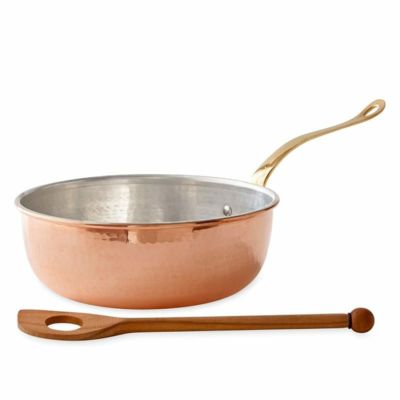 ウイリアムズ・ソノマ イタリア ルフォーニ 銅製 シェフズパン フライパン 木製スプーン付 williams-sonoma Ruffoni Hand-Hammered Historia Copper Chef's Pan with Wood Spoon