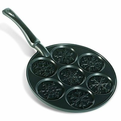 フライパン ノルディックウェア パンケーキパン ミニ ホットケーキ オーナメント 雪の結晶 PFOAフリー Nordic Ware Snowflake Pancake Pan