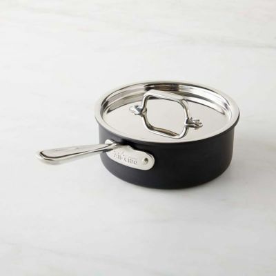 ソースパン 片手鍋 フタ付 ウイリアムズ・ソノマ オールクラッド IH対応 PFOAフリー Williams-Sonoma All-Clad NS1 Nonstick Induction Saucepan