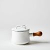 ダンスク片手鍋小さいホットココアポットコベンスタイルフタ付0.9LピンクエナメルホーローDANSKKobenstylePinkHotCocoaPotwithLid