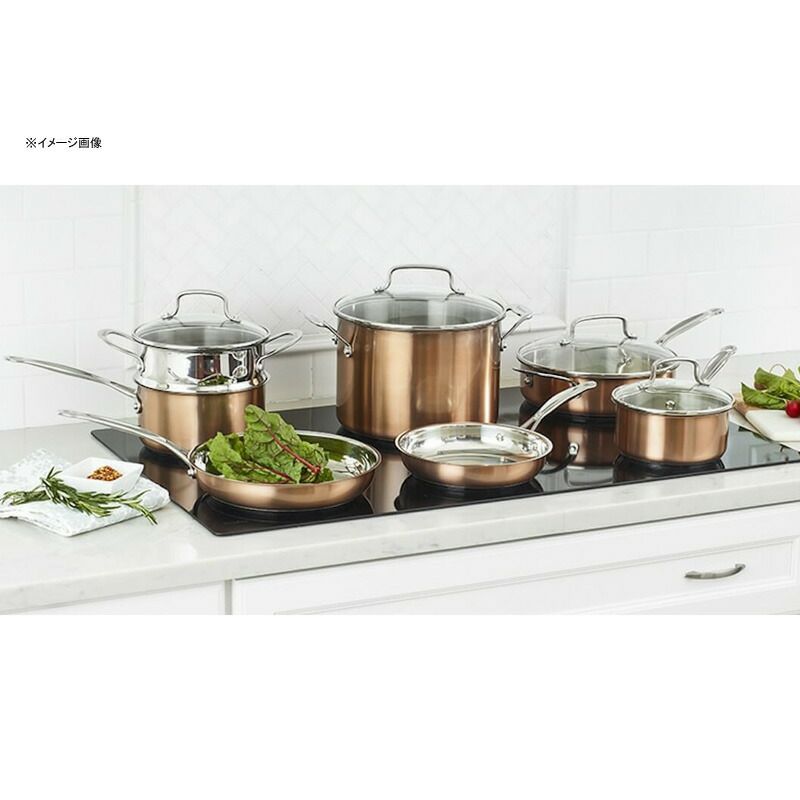 クイジナートフライパン鍋11点セットIH対応ステンレスアルミコア3層ブラウンCuisinartCSS-11BUChef'sClassicStainlessCookwareSet,Medium,Copper