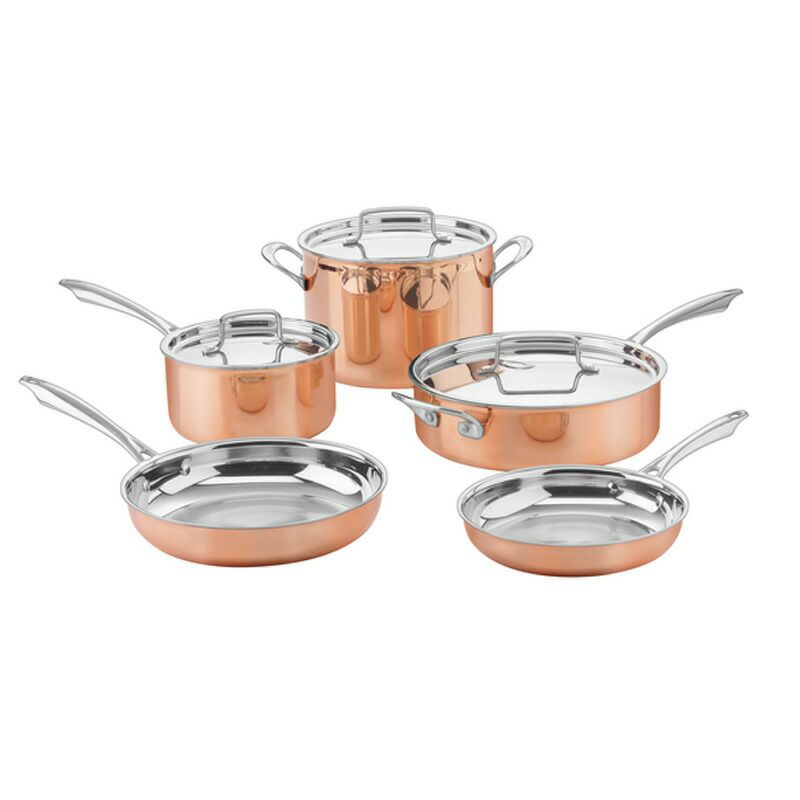 クイジナートフライパン鍋8点セットコッパーカッパー銅アルミコア3層CuisinartCTPP-8CopperCollectionCookwareSet