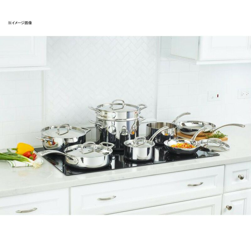 クイジナートフライパン鍋13点セットIH対応ステンレスアルミコア3層CuisinartFCT-13FrenchClassicTri-PlyStainless13-PieceCookwareSet