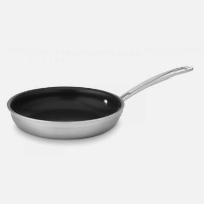 フライパン 20cm IH対応 ステンレス アルミコア 3層 クイジナート Cuisinart MCP22-20NSN MultiClad Pro Nonstick Stainless Steel 8-Inch Skillet