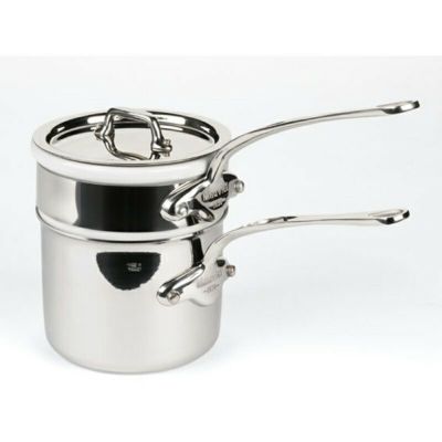 ベインマリーダブルボイラー12cm700mlステンレス5層IH対応ムビエルフランスMauviel5204.12M'cookBain-marie