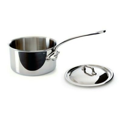 ムヴィエール モービル ソースパン 片手鍋 フタ付 14cm 1.1L ステンレス 5層 IH対応 ムビエル モビエル モヴィエル フランス Mauviel 521015 M'cook saucepan 14 cm with lid
