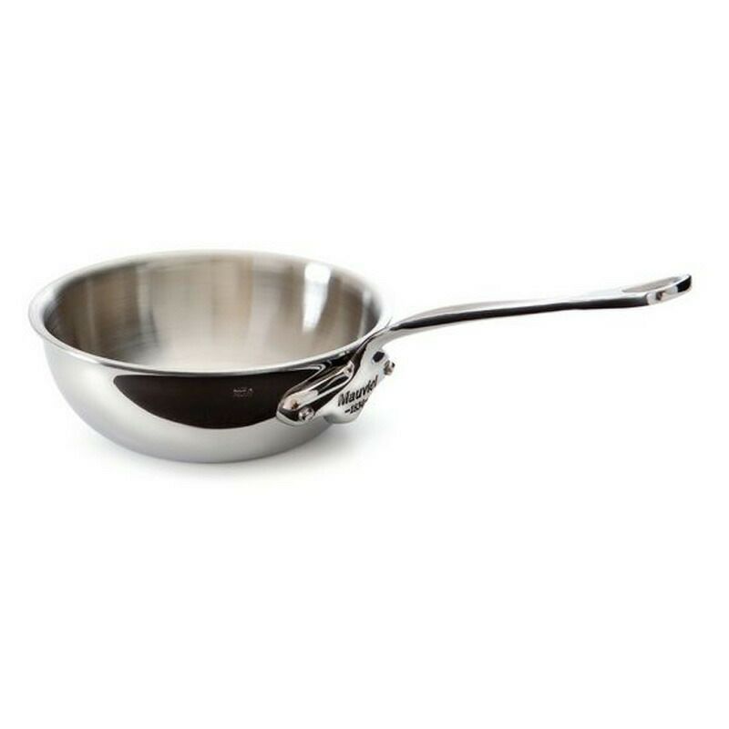 カーブドソテーパン16cm1Lステンレス5層IH対応ムビエルフランスMauviel5212.16M'cookCurvedsplayedsautepan