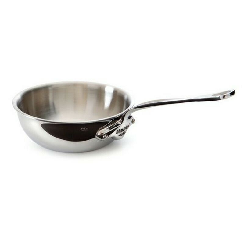 カーブドソテーパン24cm3Lステンレス5層IH対応ムビエルフランスMauviel5212.24M'cookCurvedsplayedsautepan