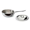 カーブドソテーパンフタ付24cm3Lステンレス5層IH対応ムビエルフランスMauviel5212.25M'cookCurvedsplayedsautepan