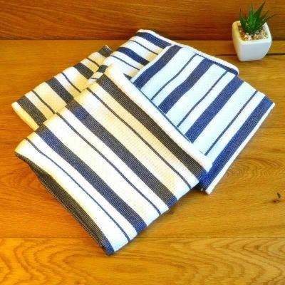 ウイリアムズ・ソノマ タオル ストライプ柄 使い心地が良い 4枚 セット 76×50cm<br> Williams-Sonoma Classic Striped Towels Set of 4
