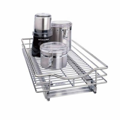 シンク下快適収納 流し下 クロムキャビネット 引き出し Lynk Professional-Inch Roll-Out Chrome Cabinet Drawer 約28×53×10cm