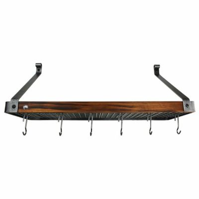 ウイリアムズ・ソノマ エンクルム ポットラック 鍋ラック 木製 タイガーウッド Williams-Sonoma Enclume Sig Steel & Tigerwood Bookshelf Rack