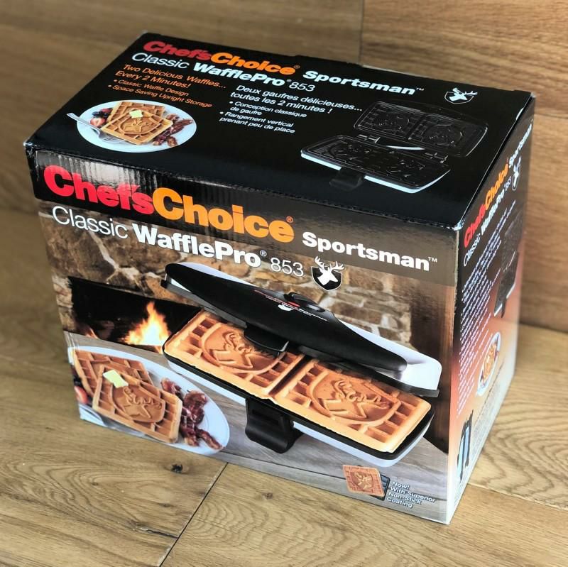 クラシックワッフルメーカーシカシェフズチョイス鹿Chef'sChoiceSportsmanClassicWaffleProModel853家電