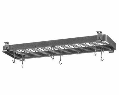 天井から吊るすタイプ 鍋掛 ラック キッチン ウイリアムズ・ソノマ エンクルーム ポットラック Williams-sonoma Enclume Flush-Mounted Rectangular Ceiling Pot Rack, Hammered Steel