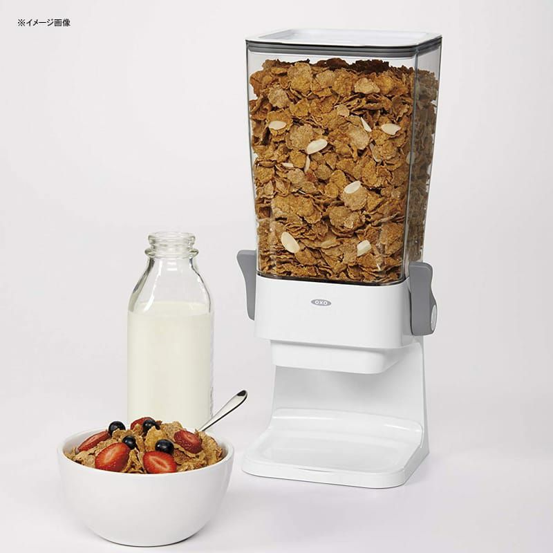 OXOオクソシリアルディスペンサーOXOGoodGripsCountertopCerealDispenser,Clear/White