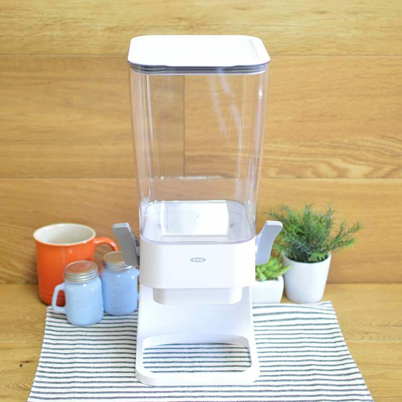 OXOオクソシリアルディスペンサーOXOGoodGripsCountertopCerealDispenser,Clear/White