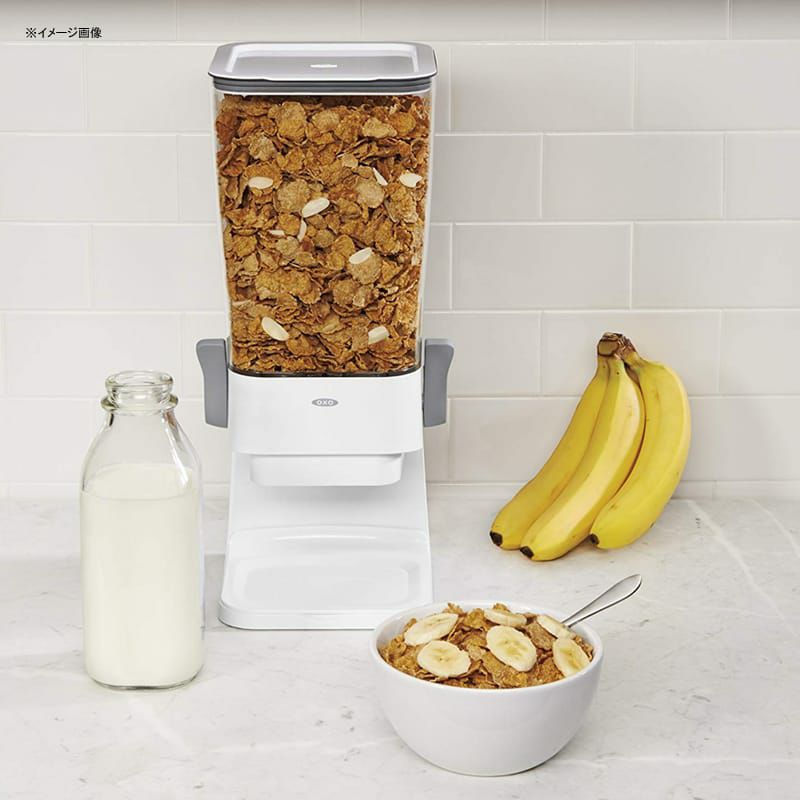 OXOオクソシリアルディスペンサーOXOGoodGripsCountertopCerealDispenser,Clear/White