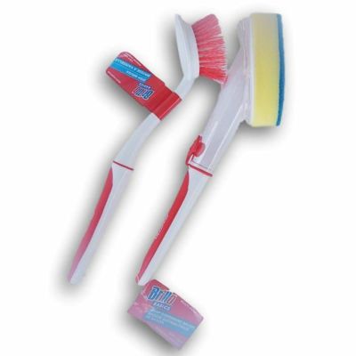 ソープディスペンサー付 スポンジ ポットスクラブ キッチン クリーニング ブラシ Brillo Kitchen Cleaning Bundle - Soap Dispensing Sponge Brush and Mini Pot Scrubber