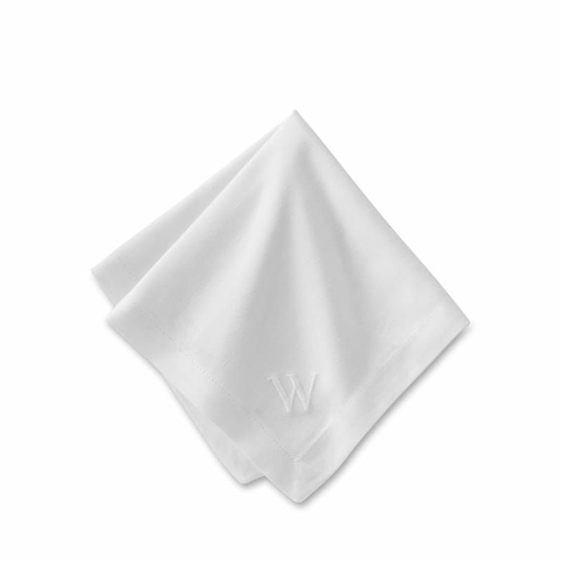 ウイリアムズ・ソノマイニシャル入ディナーナプキンテーブルナプキンホテル6枚セットWilliams-SonomaHotelDinnerNapkins