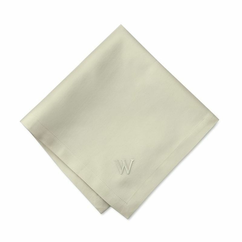 ウイリアムズ・ソノマイニシャル入ディナーナプキンテーブルナプキンホテル12枚セットWilliams-SonomaHotelDinnerNapkins