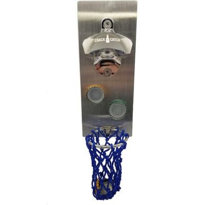 栓抜き ボトルオープナー マグネット キャップキャッチャー付 冷蔵庫用 ステンレス CracknCatch Magnetic Bottle Opener for Refrigerator with Hoop and Magnet Cap Catcher - Stainless Steel