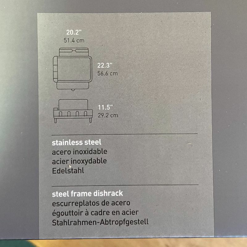 食器水切りディッシュラックフルサイズ指紋防止ステンレスワイングラスホルダーコップキッチンシンプルヒューマンsimplehumanKitchenSteelFrameDishRackWithSwivelSpout,Fingerprint-ProofStainlessSteelFrame