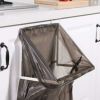 引っ掛けるゴミ袋ホルダーワイヤーラックステンレスキッチンDTStainlessHangingTrashGarbageBagHolderforKitchenCupboardFitforDifferentSizePlasticBag