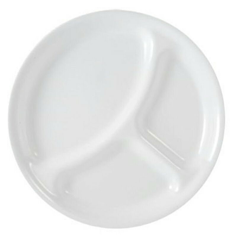 コレールランチプレート仕切り皿区切り皿4枚セットウィンターフロストホワイト白食器CorelleLivingwareDividedPlate,10-1/4-Inch,WinterFrostWhite
