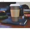 紙コップコーヒーカップ100個セットフタスリーブストロー付モカブラウンカフェパーティーイベント100Pack-16Oz[8,12,20][4Colors]DisposableHotPaperCoffeeCups,Lids,Sleeves,StirringStraws-MochaBrown